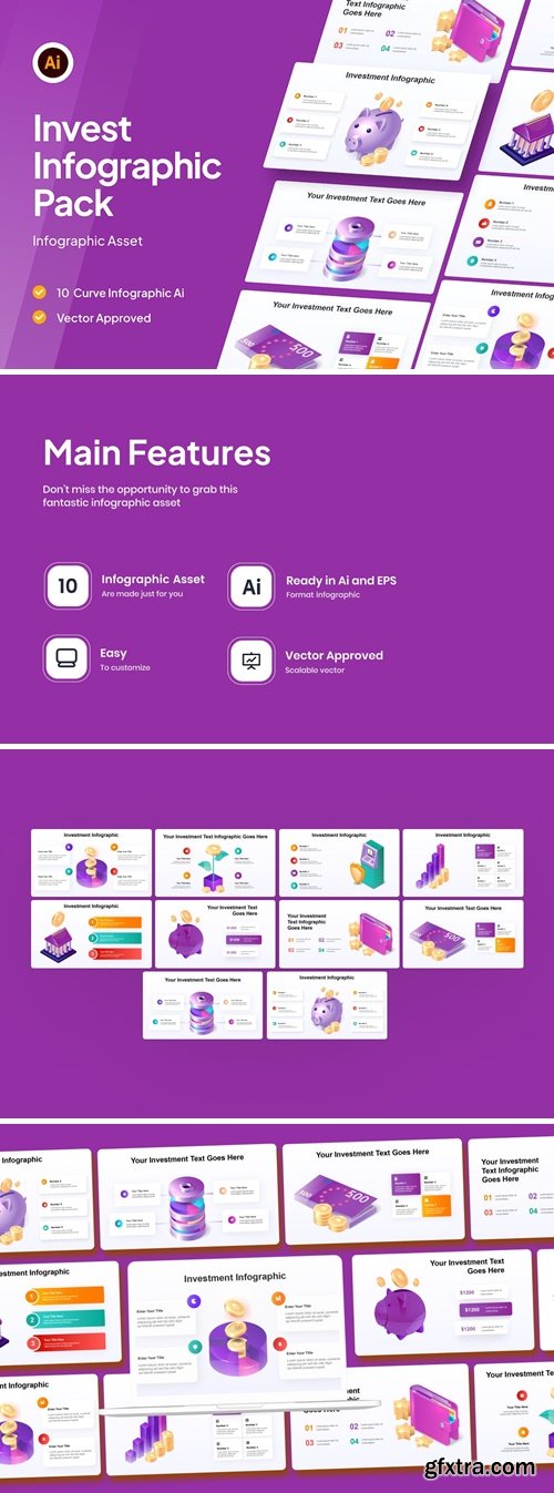 Invest Infographic Asset Illustrator 8BBTZ9N