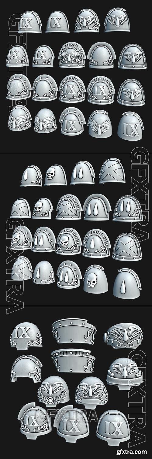 BA Company Pads and Shoulderpads &ndash; 3D Print Model