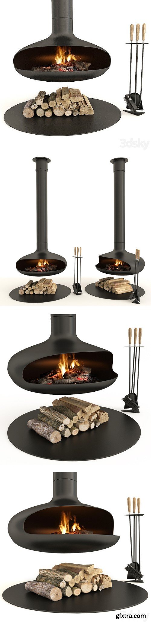 Fireplace Modern Focus