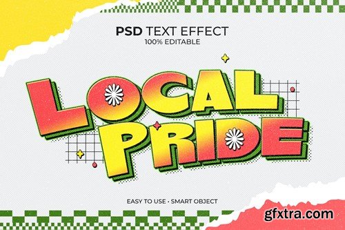 Local Pride Retro Text Effect TWCV2FC