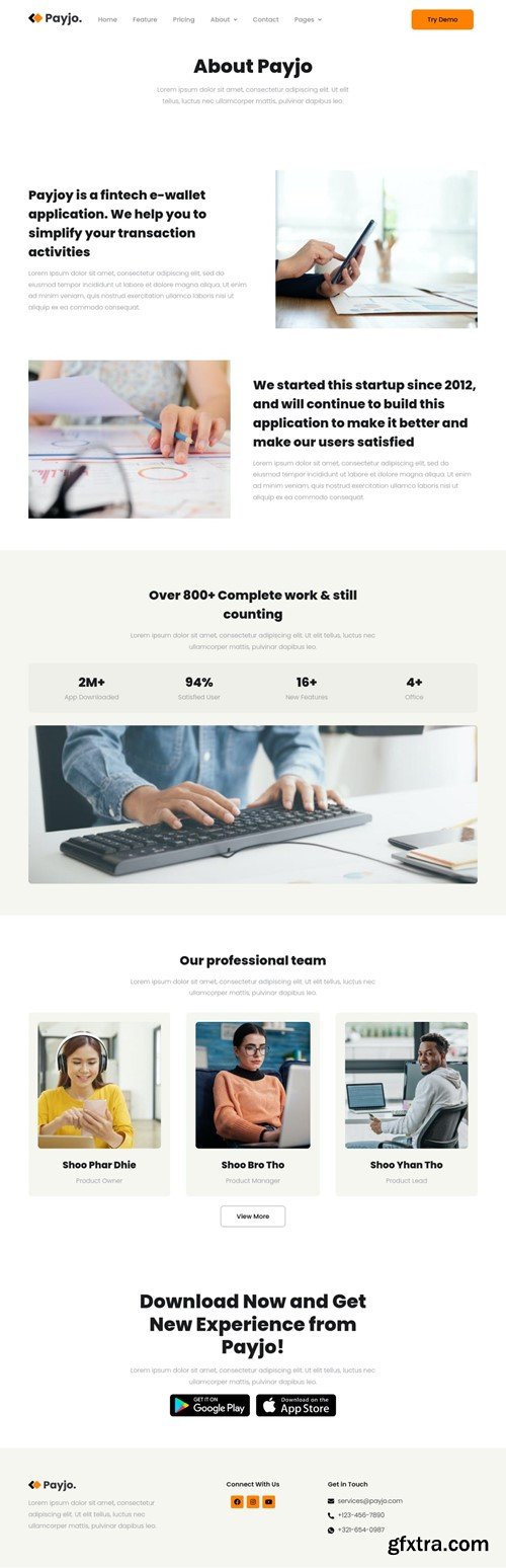 Payjo - Fintech Elementor Template Kit EAYBHE6