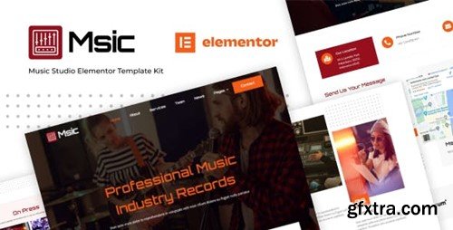 Msic - Music Studio Elementor Template Kit E9ZBNBR