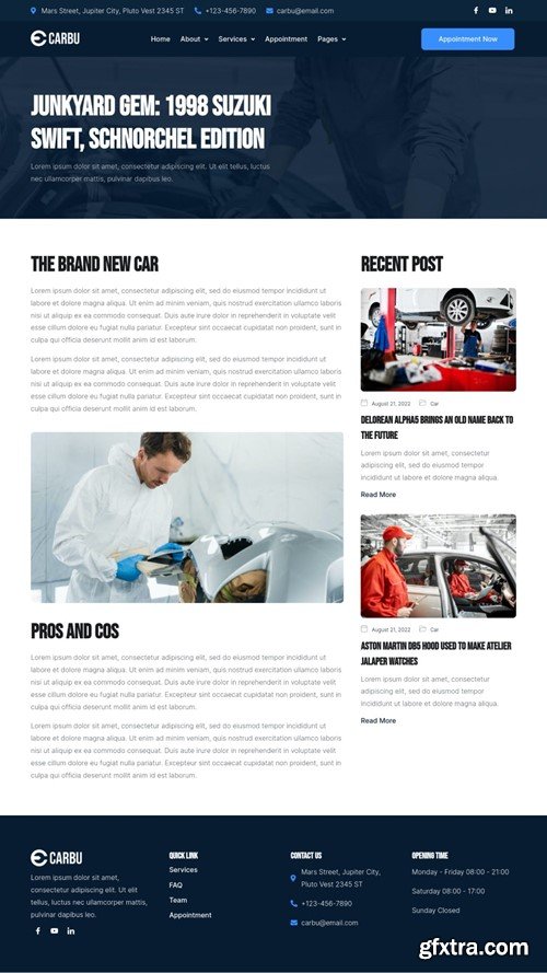 Carbu - Car Repair Elementor Template Kit NP7BFFC