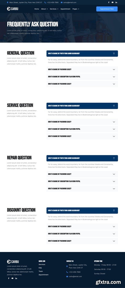 Carbu - Car Repair Elementor Template Kit NP7BFFC