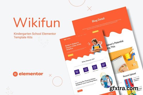 Wikifun - Kindergarten School Elementor Template Kit T9GS43Q