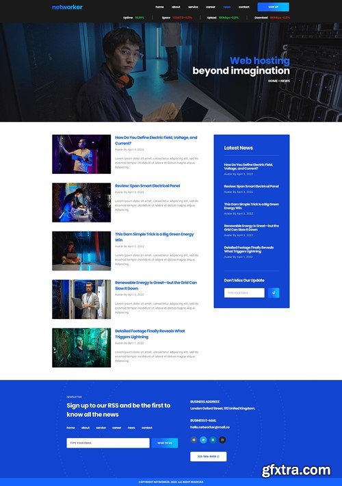 Networker - Business Services & Hosting Services Elementor Template Kit ULZHYMV