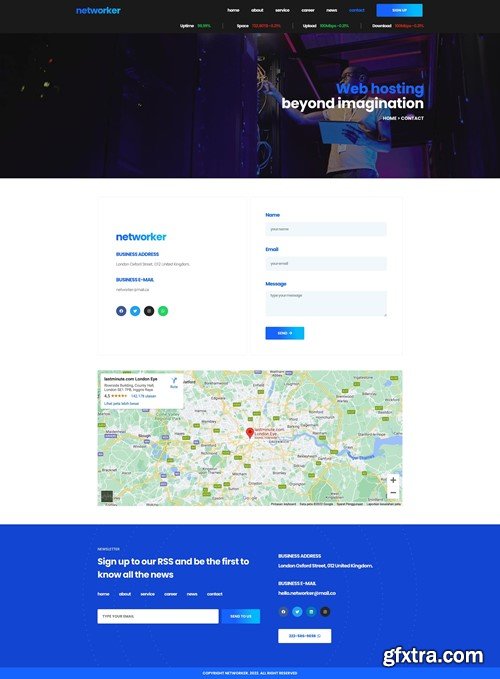 Networker - Business Services & Hosting Services Elementor Template Kit ULZHYMV