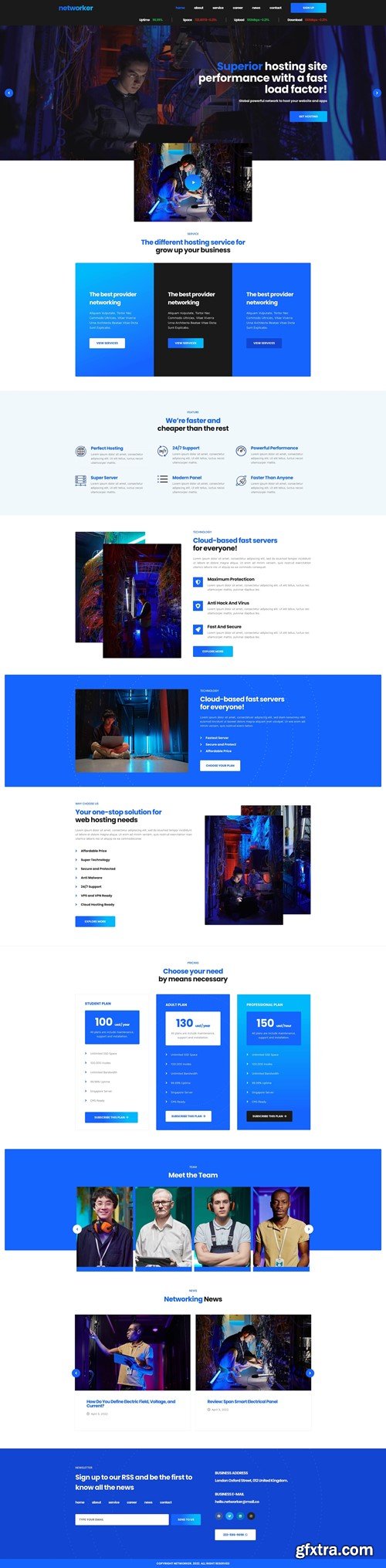 Networker - Business Services & Hosting Services Elementor Template Kit ULZHYMV