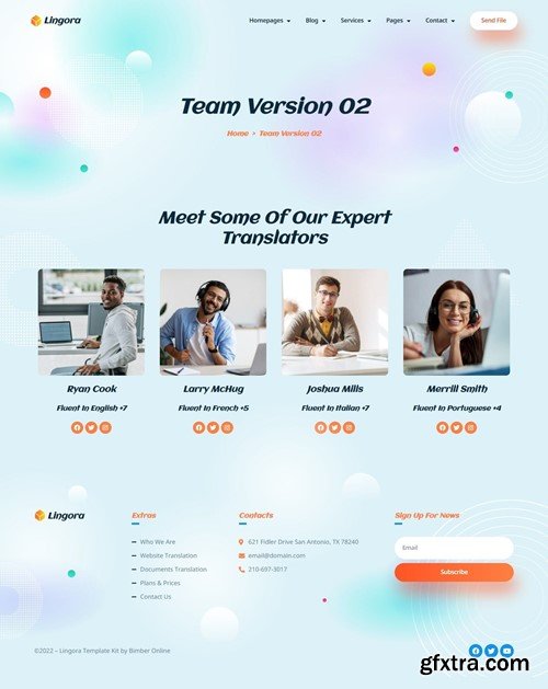 Lingora - Online Translation Services Elementor Template Kit S8YHE5G