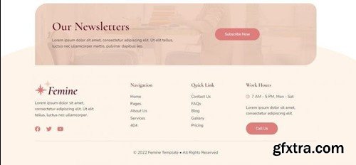 Femine - Feminine Life Coach Elementor Template Kit FNRZAH8