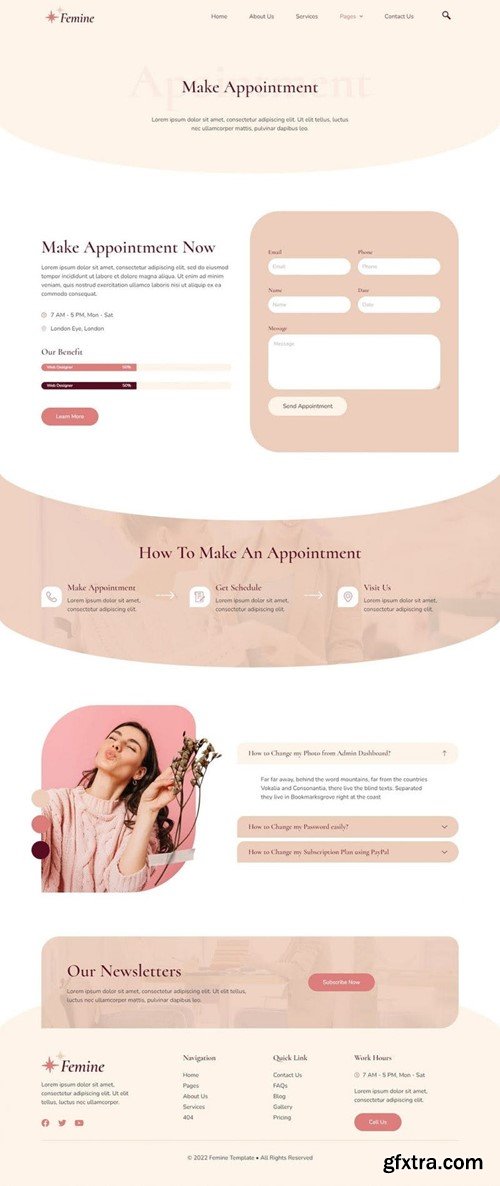 Femine - Feminine Life Coach Elementor Template Kit FNRZAH8