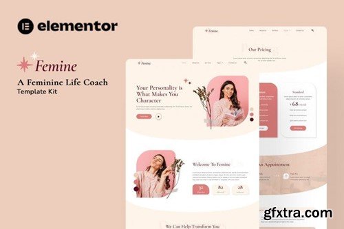 Femine - Feminine Life Coach Elementor Template Kit FNRZAH8