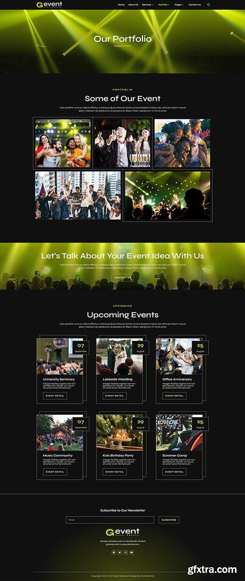 Gevent - Event Agency Elementor Template Kit AL8ZGT7