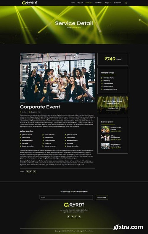 Gevent - Event Agency Elementor Template Kit AL8ZGT7