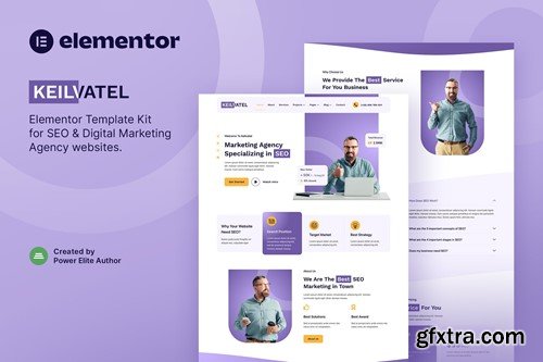 Keilvatel – SEO & Digital Marketing Agency Elementor Template Kit WCLA2P3