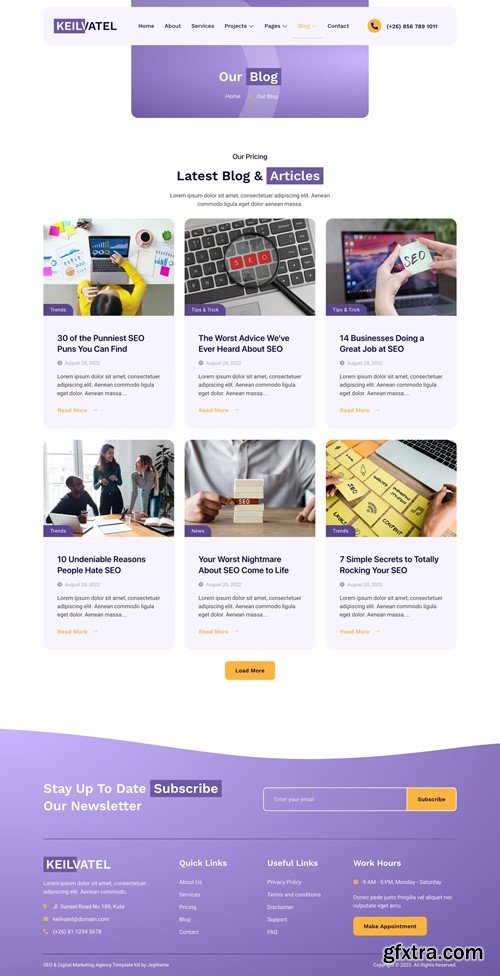 Keilvatel – SEO & Digital Marketing Agency Elementor Template Kit WCLA2P3