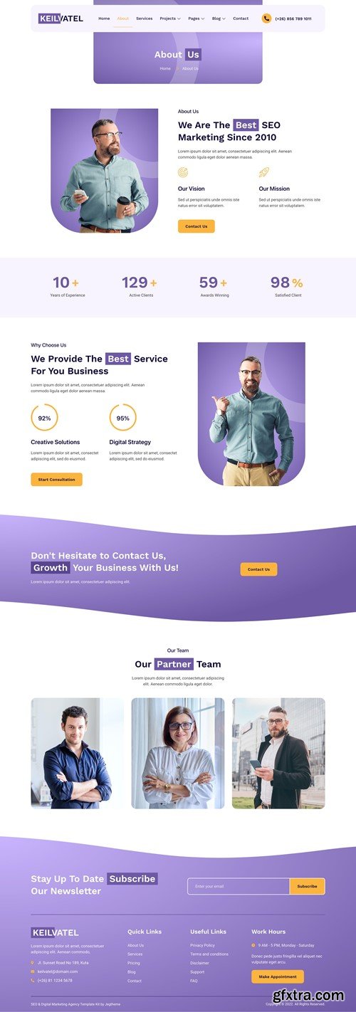 Keilvatel – SEO & Digital Marketing Agency Elementor Template Kit WCLA2P3