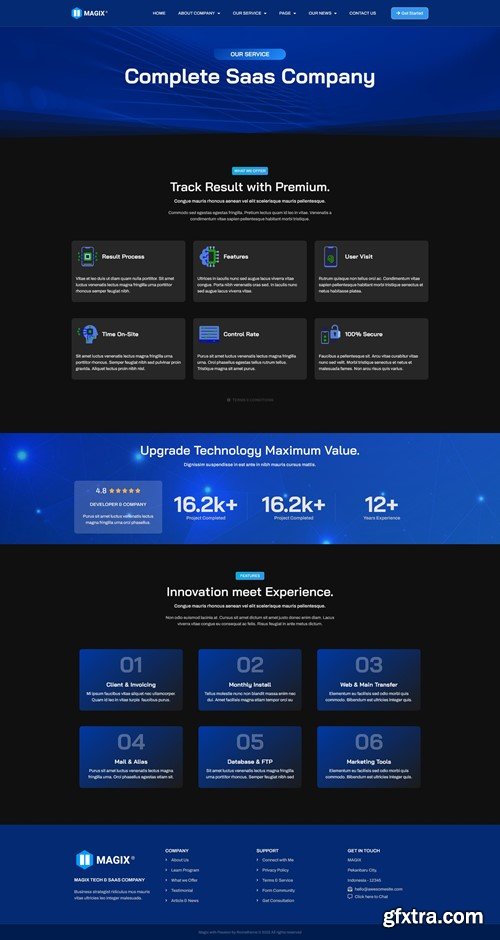 Magix - Saas & Tech Company Elementor Template Kit T7XBQ5A