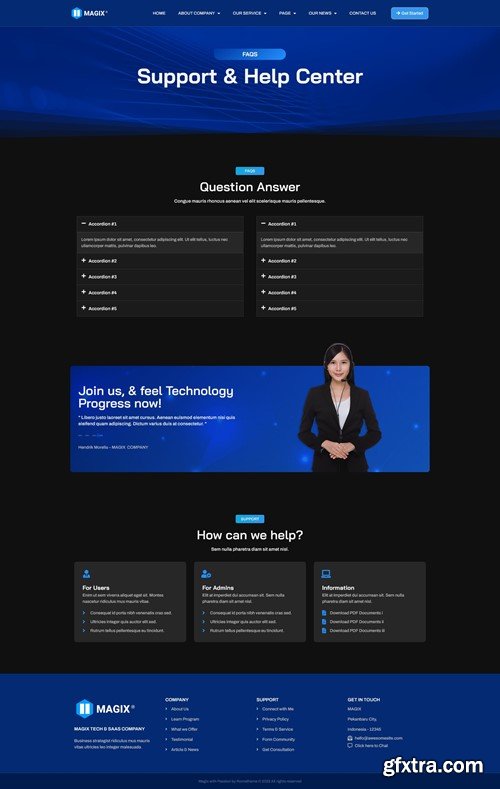 Magix - Saas & Tech Company Elementor Template Kit T7XBQ5A