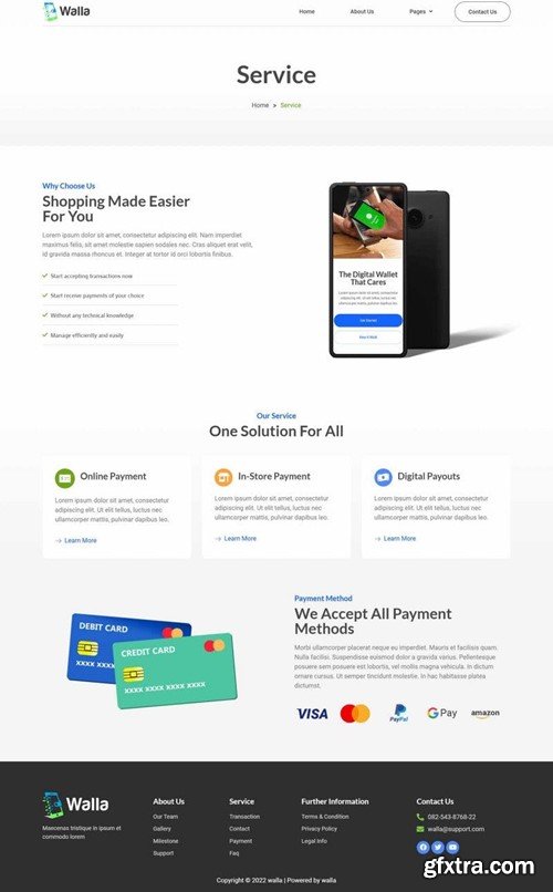 Walla - Payment Gateway Elementor Template Kit TX6GVPK