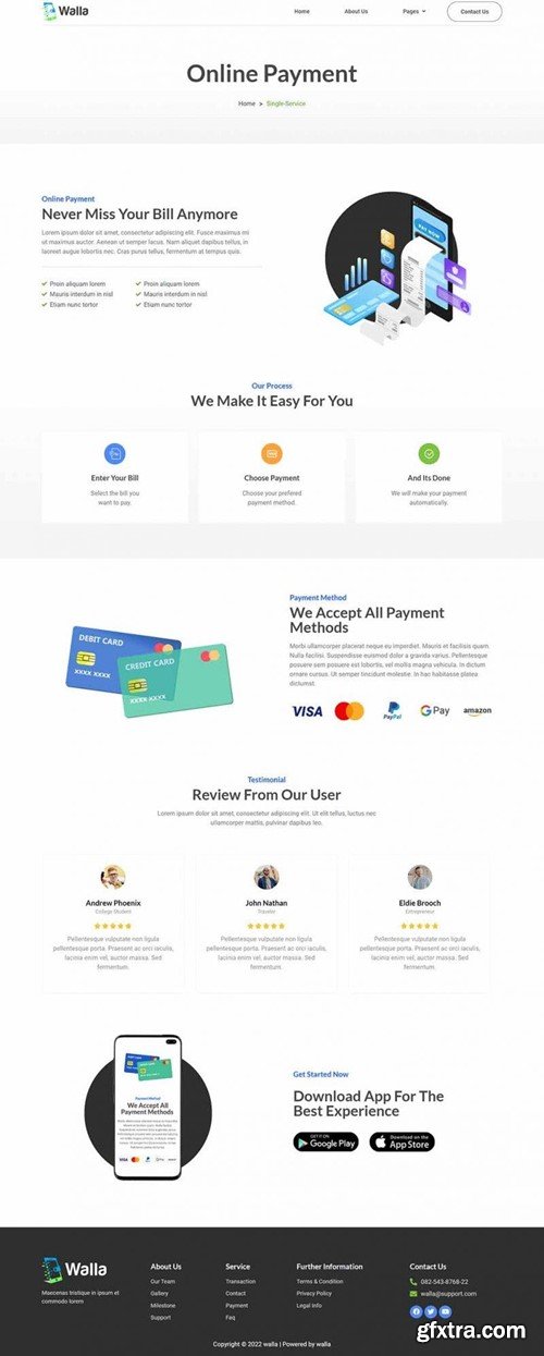 Walla - Payment Gateway Elementor Template Kit TX6GVPK