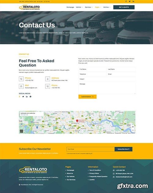 Rentaloto - Car Rental & Auto Services Elementor Template Kit CT8UHZD