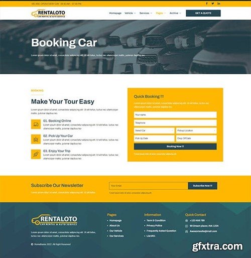 Rentaloto - Car Rental & Auto Services Elementor Template Kit CT8UHZD