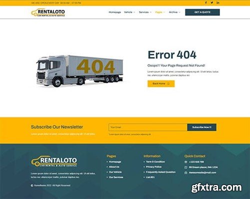 Rentaloto - Car Rental & Auto Services Elementor Template Kit CT8UHZD