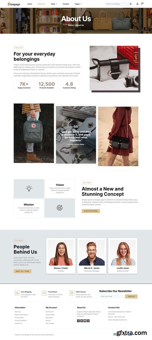 Bagage - Woocommerce Bag Store Elementor Pro Template Kit DGWZ3RK