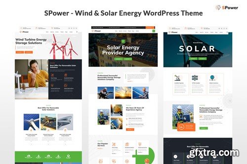 SPower - Wind & Solar Energy WordPress Theme P5ZWZH7