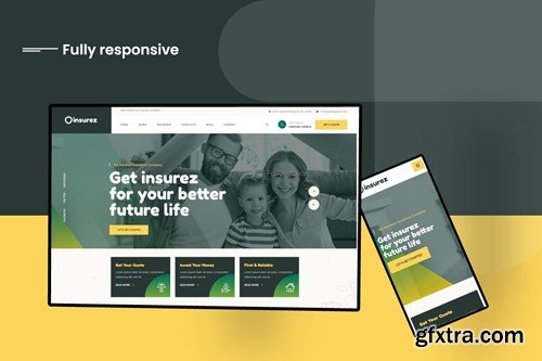 Insurez - Insurance Company WordPress Theme XUB5JKW