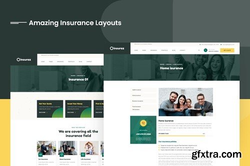 Insurez - Insurance Company WordPress Theme XUB5JKW