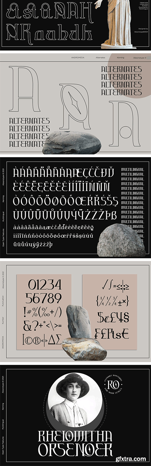 ANDROMEDA Display Font