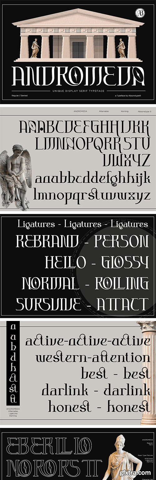 ANDROMEDA Display Font