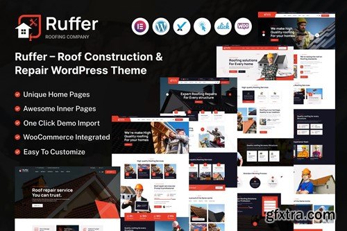 Ruffer - Roof Construction & Repair WordPress Them ZNCNLLR