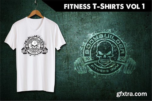 Fitness T-Shirt Template 1 J3P3KG