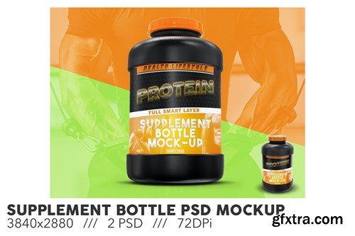 Supplement Bottle PSD Mockup EQPFKQT