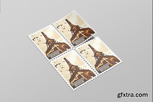 Postage Stamp Mockup PCVATB4