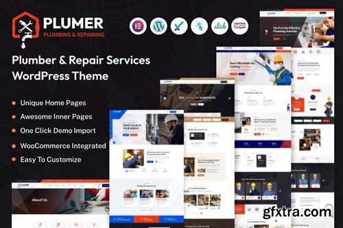 Plumer - Plumbing & Repair Services WordPress Them 3FZUUQF