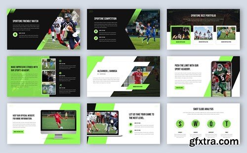 Sportone - Sports Academy PowerPoint Template LDYGZ3H