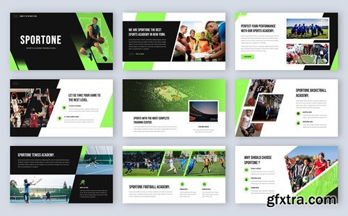 Sportone - Sports Academy PowerPoint Template LDYGZ3H