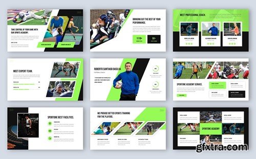 Sportone - Sports Academy PowerPoint Template LDYGZ3H