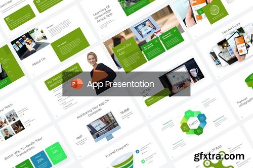 App Professional PowerPoint Template 4ATYACV