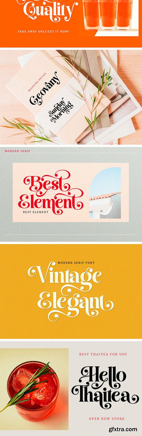 Best Swashed Serif Font