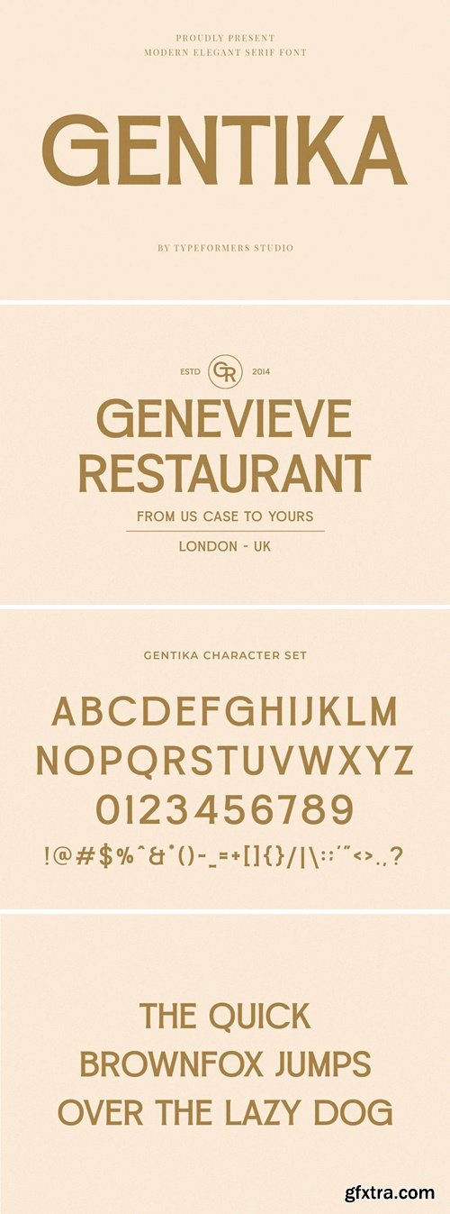 Gentika - Modern Elegant Serif