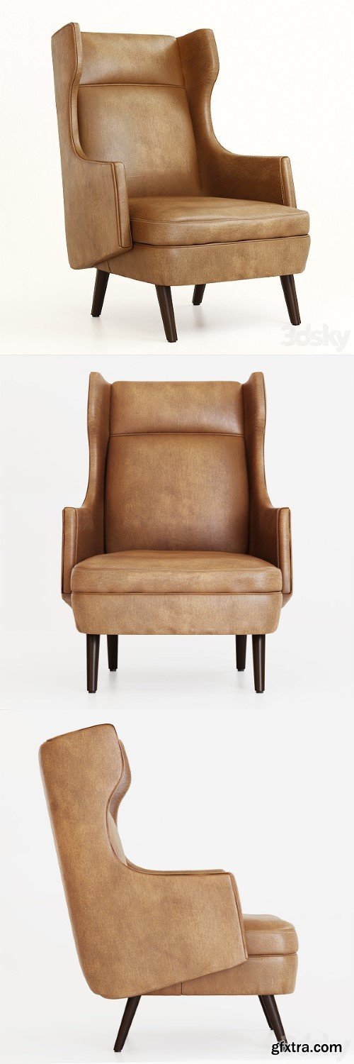 Arteriors Budelli Wing chair