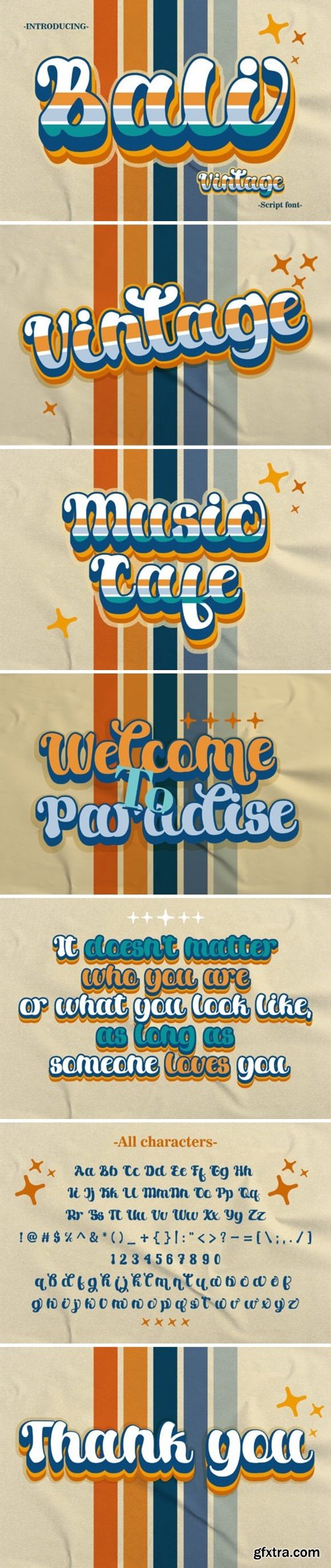 Bali Vintage Font