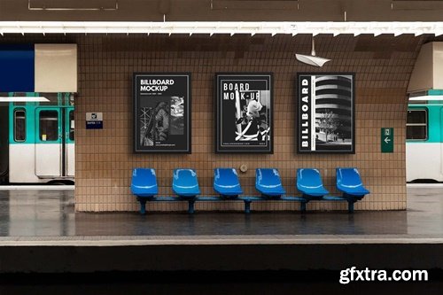 Subway Billboard Mockup L4AZSES