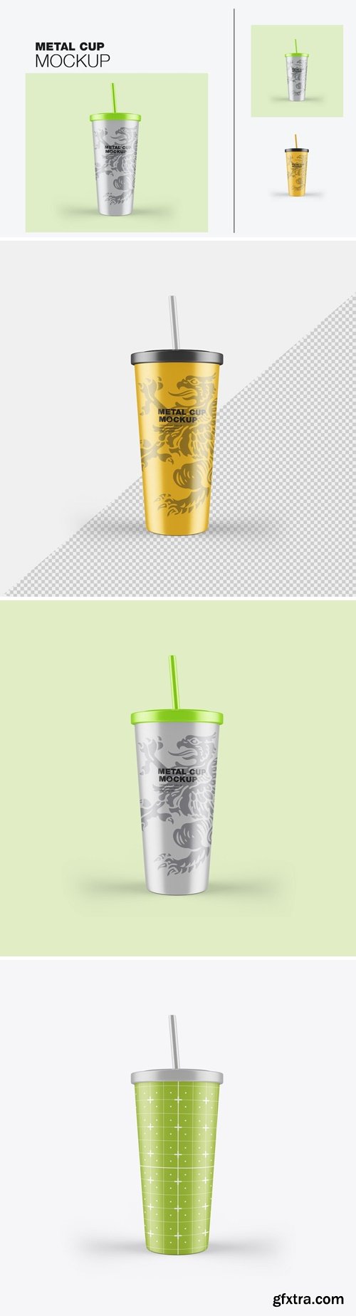 Set Steel Travel Cup Mockup JSNNPC3