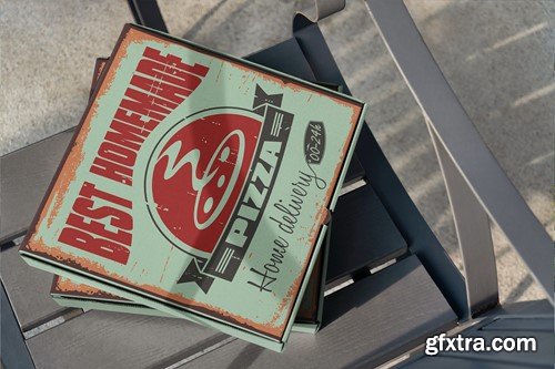 Pizza Box Mockups Set PBWY2WG